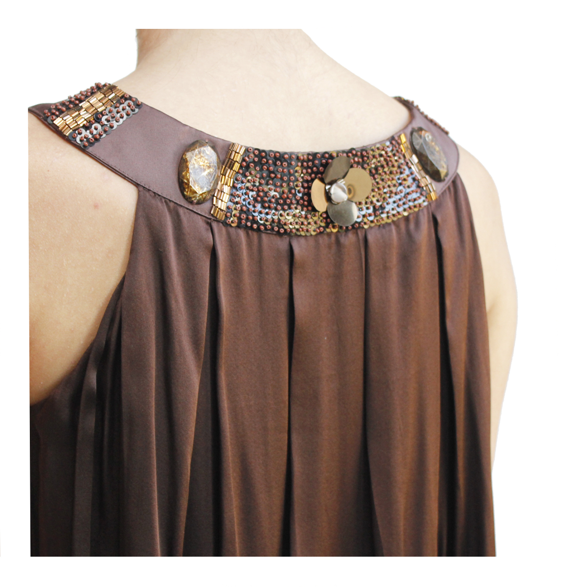 Kioto Dress marrón espalda